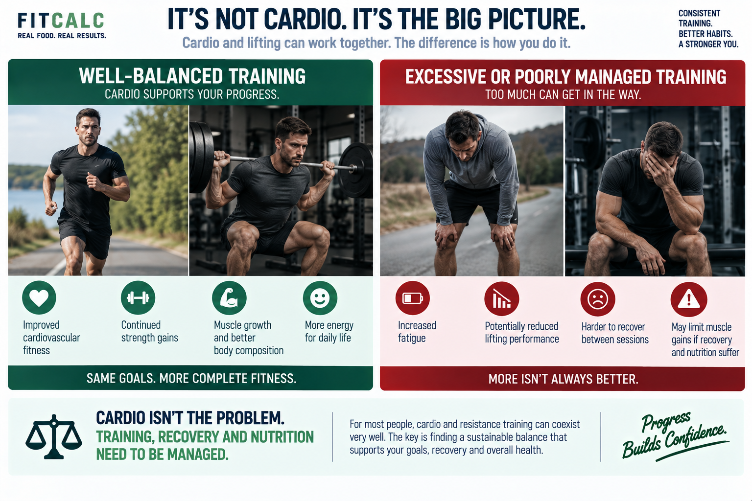 Graphic showing it's not actually cardio that's the problem
