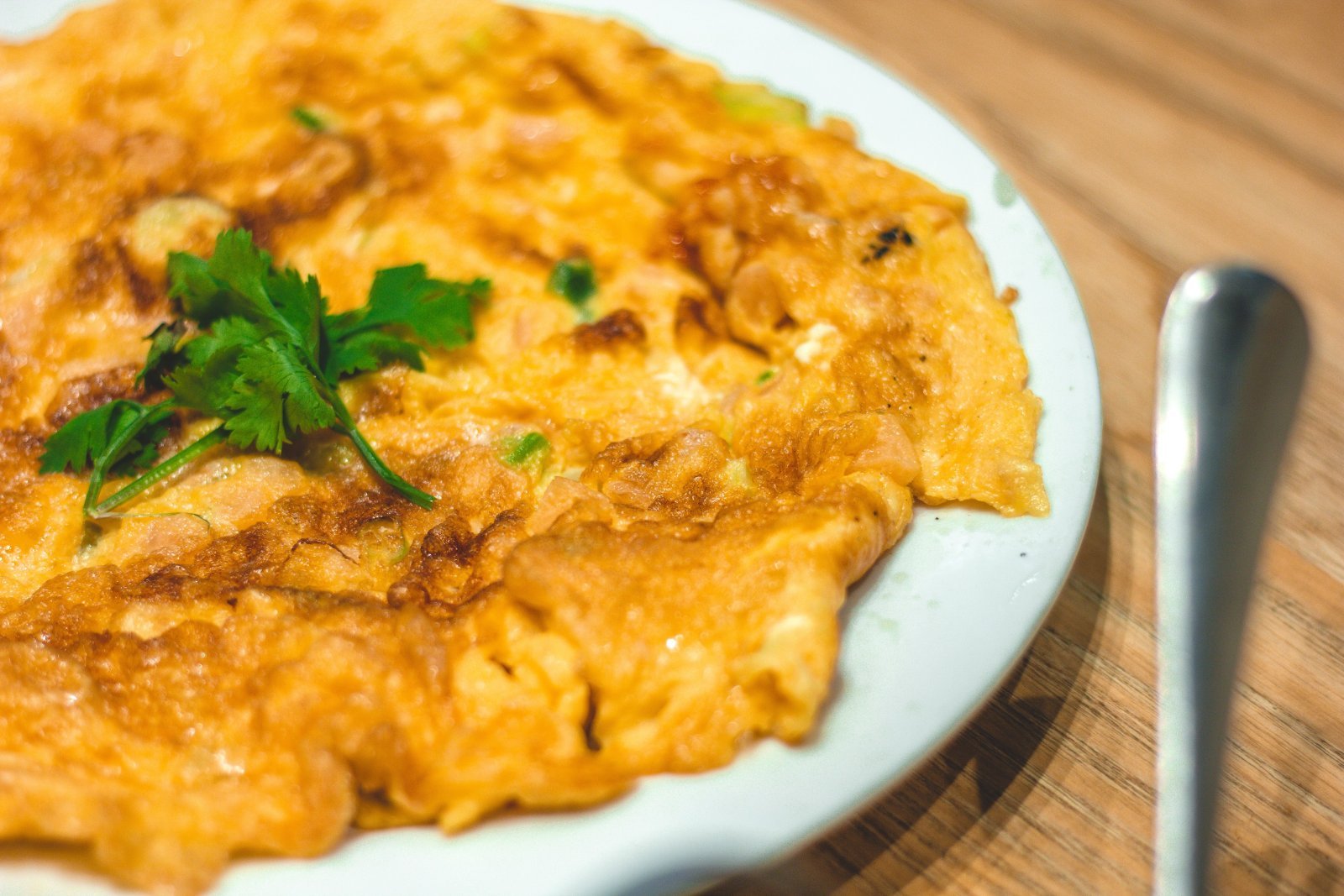 Cooked eggs on a plate